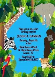 Jungle Party Invitations King Of The Jungle Safari Baby Shower