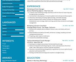Free one page printable resume. Event Manager Resume Example Cv Sample 2020 Resumekraft