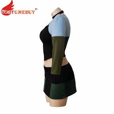 CostumeBuy Total Drama Island Gwen Cosplay Costume Crop Top and Mini Skirts  Set Full Set Halloween Outfits with Neckwear - AliExpress
