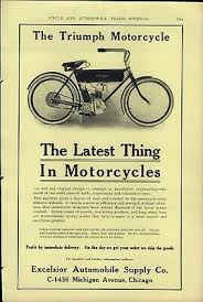 1907 paper ad car auto triumph