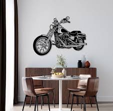 Harley Davidson Wall Art Gift For Dad