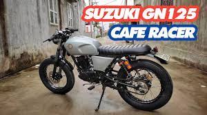 suzuki gn125 trong diện mạo cafe racer