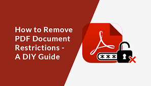 remove pdf file restrictions with 4