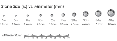 Online Rhinestones Wholesales And Supplies Size Chart