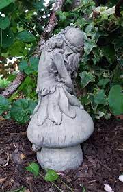 Stone Garden Fairy On Toadstool