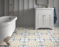 Beige And Blues Victorian Patterned