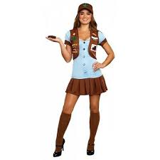 Half Baked Scout Adult Funny 420 Girl Halloween Fancy Dress Ebay