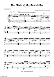 Flight of the bumblebee is an orchestral interlude written for the opera the tale of tsar saltan. Rimsky Korsakov The Flight Of The Bumblebee Sheet Music For Piano Solo