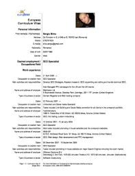 Learn how to structure a cv to give recruiters what they want and land more interviews. Europass Cv Online Fill Online Printable Fillable Blank Pdffiller