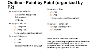 comparison essays topics synthesis essay types of resignation letters compare and contrast essay blake s ldquochimney sweeperrdquo poems outline point by point %28organized by p2%29 9754513 comparison essays topics synthesis