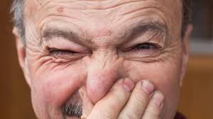what causes old person smell