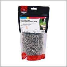 50mm stainless steel ringshank nails