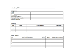Template For Meeting Minutes In Word Magdalene Project Org