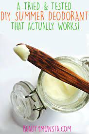 summer homemade deodorant without