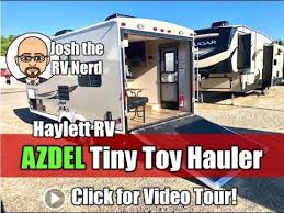 travel trailer toy hauler one cool