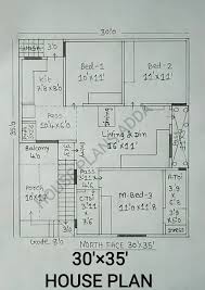 House Plan With 3bhk House Plans