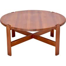 vintage modern circular coffee table in