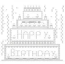 Ascii happy birthday search in title. Happy Birthday Ascii Text Art Text Art Cool Text Symbols Ascii Art