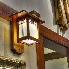 Craftsman Wood Wall Sconce Wentworth