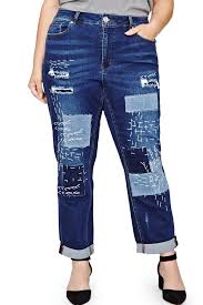 Addition Elle Love Legend Jordyn Woods Sashiko Boyfriend Jeans Plus Size Nordstrom Rack