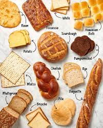Different Types Of Bread Products gambar png