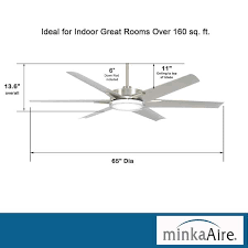 minka aire deco 65 in cct integrated