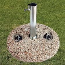 Garden granite parasols base is also important, and you should ideally get one that matches your table's shape to achieve a cohesive design. Glendale Stone Granite 25kg Circular Parasol Base Weight Buy Online At Qd Stores