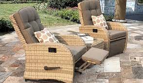 reclining rattan garden furniture