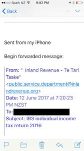 The return, known as an ir3, is sent to you automatically each year. Several Inland Revenue Scams Detected As Kiwis File Tax Returns Nz Herald