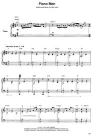 Ive updated it to include the intro and swing part. Piano Man Billy Joel Free Piano Sheet Music Pdf