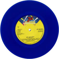 Electric Light Orchestra Mr Blue Sky Blue Vinyl Sleeve Uk 7 Vinyl Single 7 Inch Record 49718