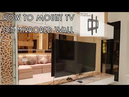 How To Mount Flat Tv On Mirrored Wall