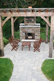 Outdoor Fireplace Traditional