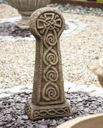 Gothic Celtic Cross Stone Garden Ornament