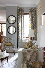 Yellow And Gray Curtains Contemporary