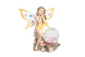 Solar Fairy Glass Ball Statue Offer