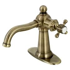 Bathroom Faucet In Antique Brass