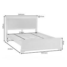 banbury grey painted king size bed frame