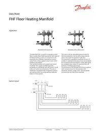 fhf floor heating manifold danfoss com
