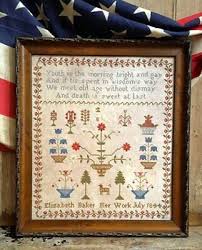 Elizabeth Baker 1844 Sampler Cross Stitch Chart Pineberry Lane Ebay