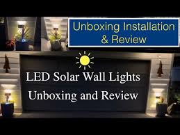 Luhlee Solar Wall Lights Outdoor Up And