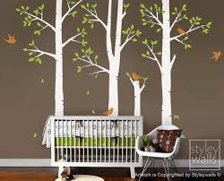 Trees And Birds Nursery Wall Decal