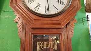 Antique Oak Regulator Clock School