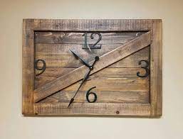 Barn Door Farmhouse Wall Clock
