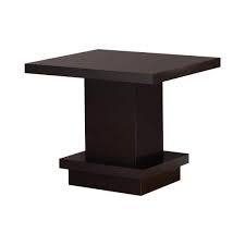 Cappuccino Square Wood End Table 705167