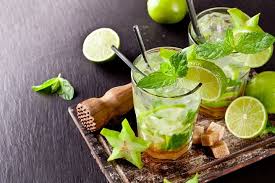 cuban mojito with mint and lime taste