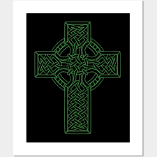 Celtic Green Cross From Medieval