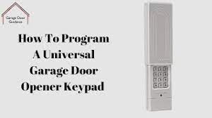 universal garage door opener keypad