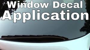 Hold the decal up against the vehicle to get a sense of how it will look and if it will fit in the area you've chosen. How To Apply A Vinyl Die Cut Decal To A Car Window Youtube