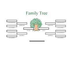 Family Tree Template Printable Free 3 Generation 6 Strand
